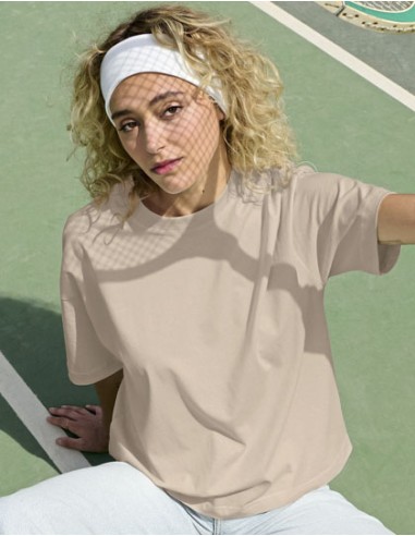 SOL-03807-Womens Boxy Oversized T-Shirt